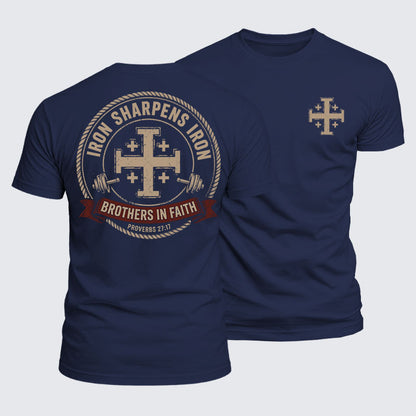 Luxe Mercerized Cotton Tee -  Iron Sharpens Brothers In Faith