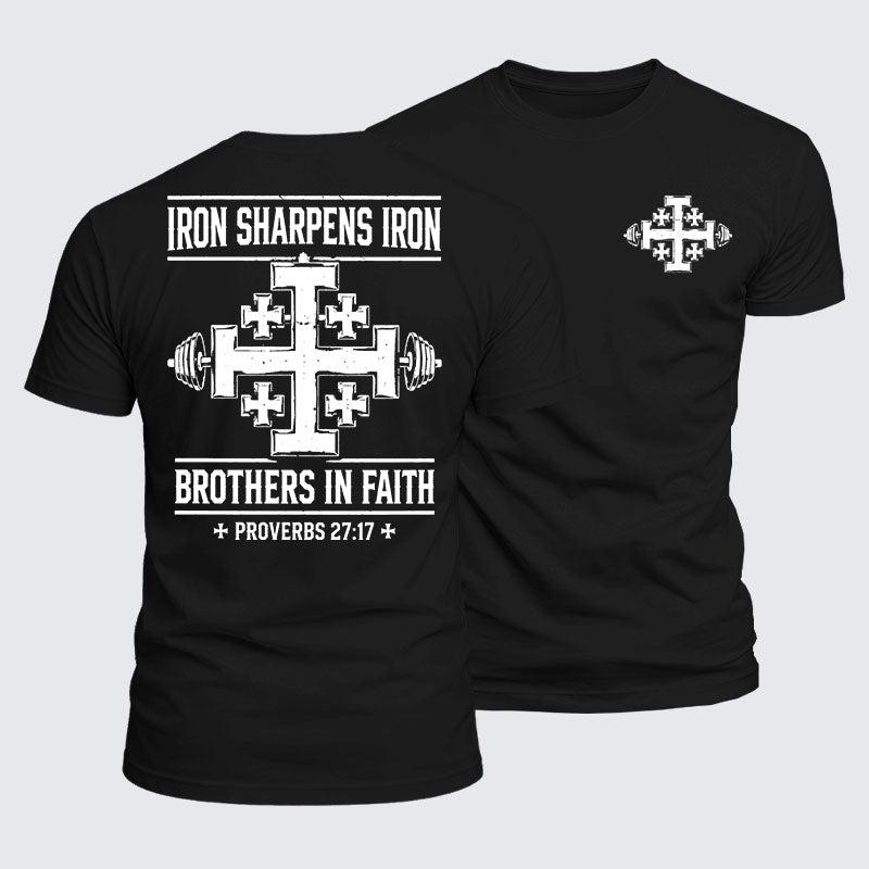 Luxe Mercerized Cotton Tee -  Iron Sharpens Brothers In Faith