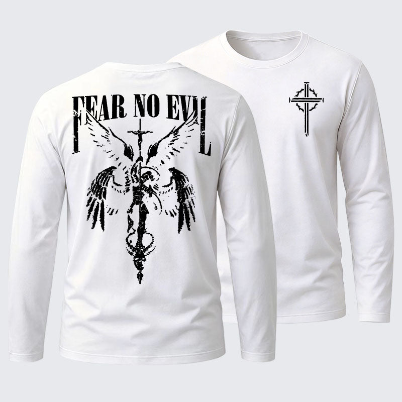 Fear No Evil Cotton Long Sleeve T-Shirt