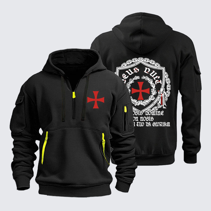Zipper Hoodies -  Non Nobis Domine, Non Nobis, Sed Nomini Tuo Da Gloriam