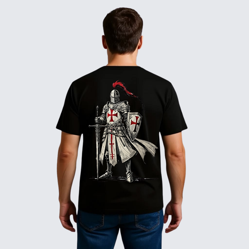 Luxe Mercerized Cotton Tee - Crusader Knight