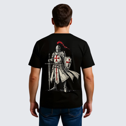 Luxe Mercerized Cotton Tee - Crusader Knight