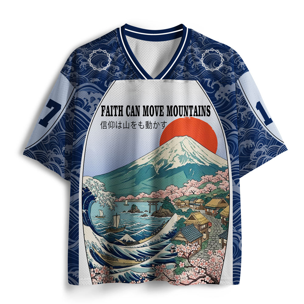 Faith Can Move Mountains Christian Mesh Jersey
