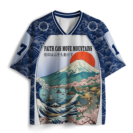 Faith Can Move Mountains Christian Mesh Jersey