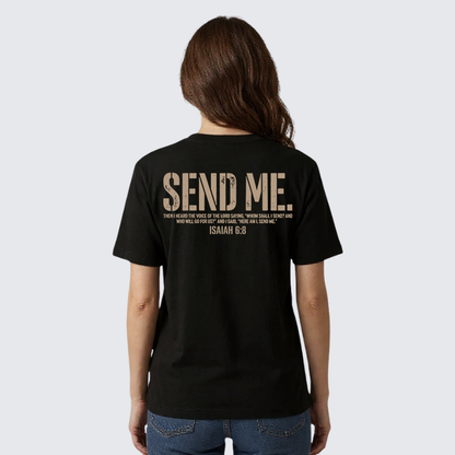 Luxe Mercerized Cotton Tee - Send Me Isaiah 6:8