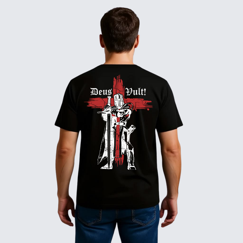 Luxe Mercerized Cotton Tee - Deus Vult Crusader