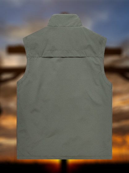 God over All Things Jesus God Christian Outdoor Quick-dry Vest