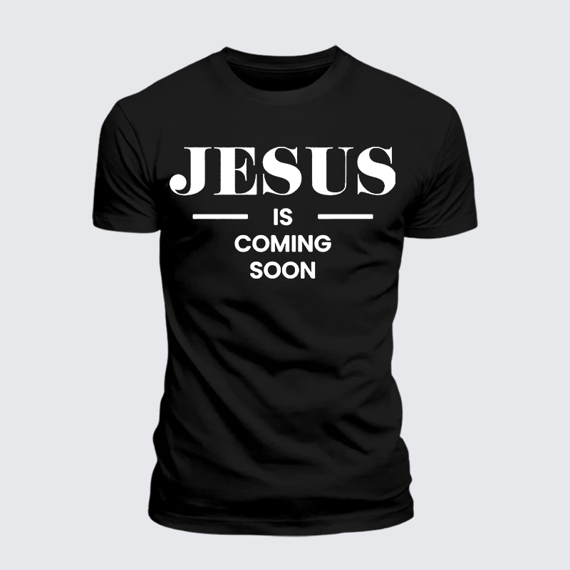 Luxe Mercerized Cotton Tee - Jesus Is Coming Soon