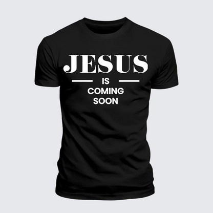 Luxe Mercerized Cotton Tee - Jesus Is Coming Soon