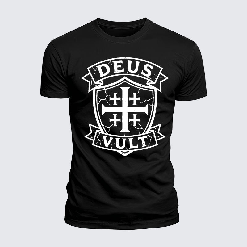 Luxe Mercerized Cotton Tee - Deus Vult