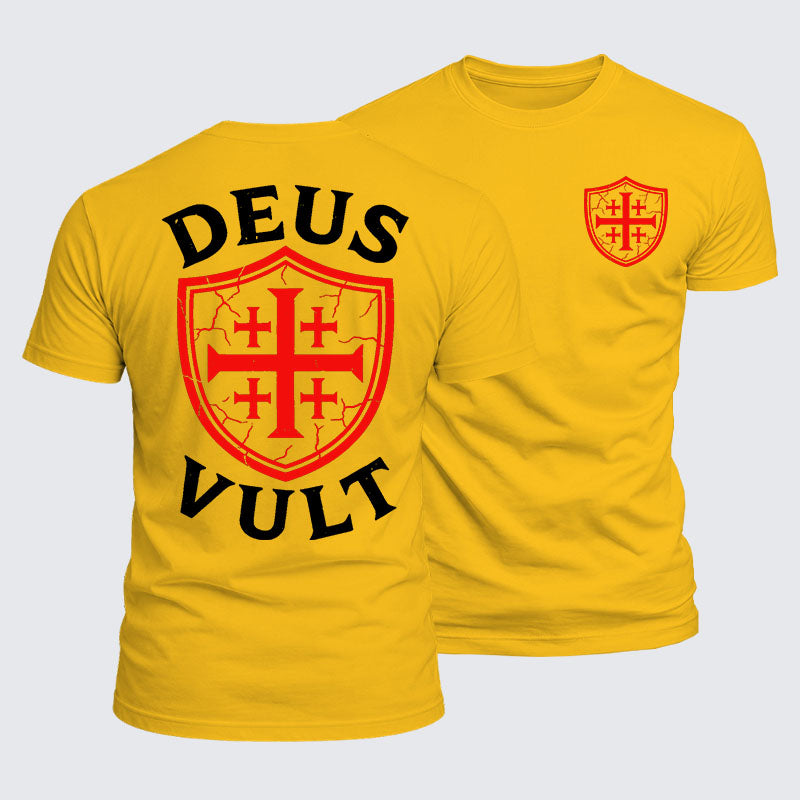 Luxe Mercerized Cotton Tee - Deus Vult
