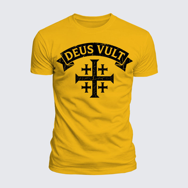 Luxe Mercerized Cotton Tee - Deus Vult