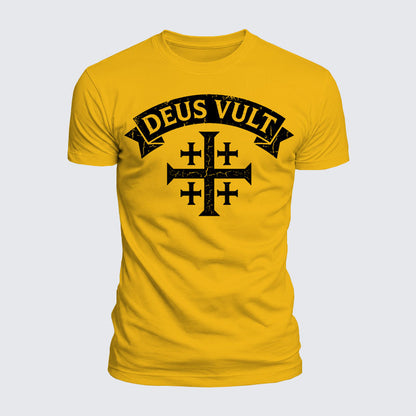 Luxe Mercerized Cotton Tee - Deus Vult