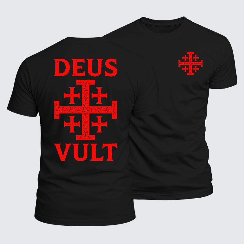 Luxe Mercerized Cotton Tee - Deus Vult