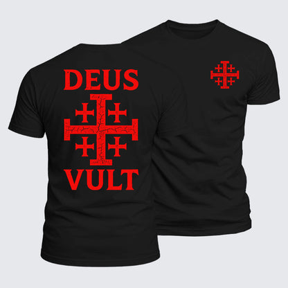 Luxe Mercerized Cotton Tee - Deus Vult