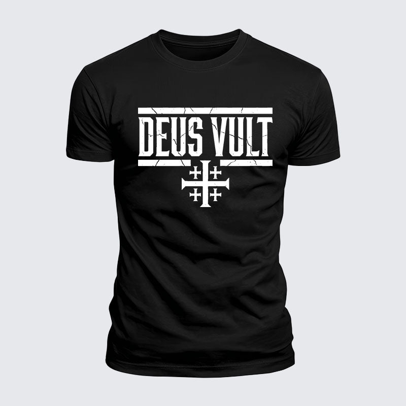 Luxe Mercerized Cotton Tee - Deus Vult