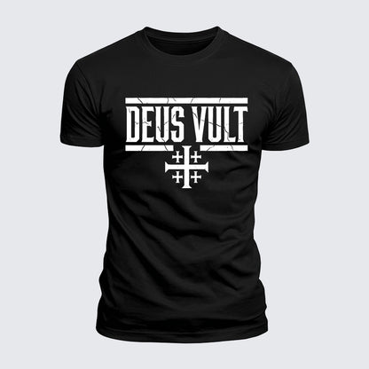Luxe Mercerized Cotton Tee - Deus Vult