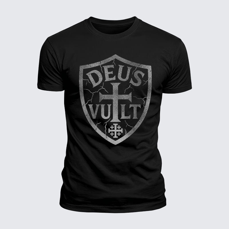 Luxe Mercerized Cotton Tee - Deus Vult