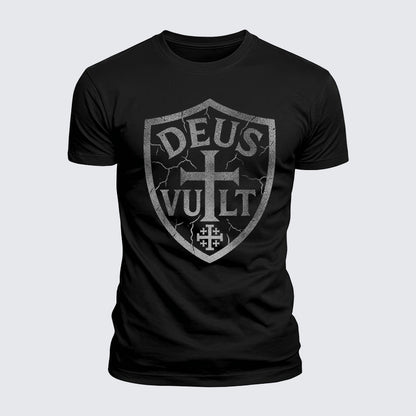 Luxe Mercerized Cotton Tee - Deus Vult