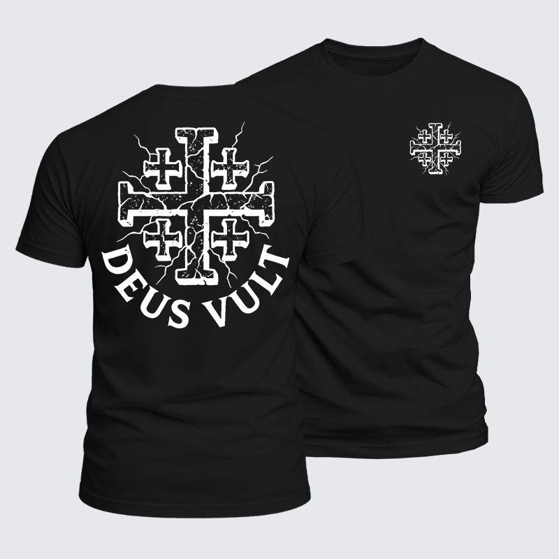 Luxe Mercerized Cotton Tee - Deus Vult