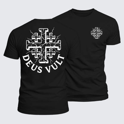Luxe Mercerized Cotton Tee - Deus Vult