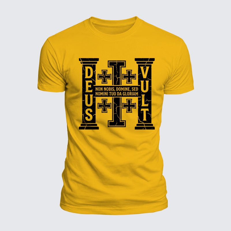 Luxe Mercerized Cotton Tee - Deus Vult