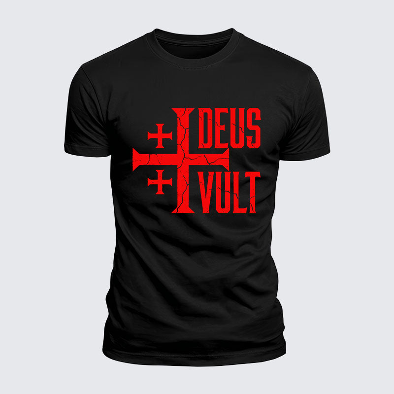 Luxe Mercerized Cotton Tee - Deus Vult