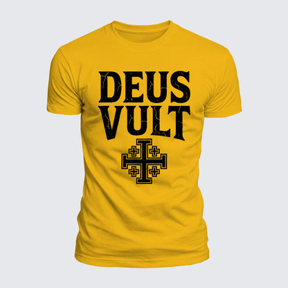 Luxe Mercerized Cotton Tee - Deus Vult