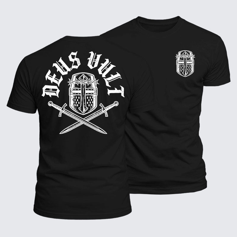 Luxe Mercerized Cotton Tee - Deus Vult