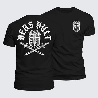 Luxe Mercerized Cotton Tee - Deus Vult
