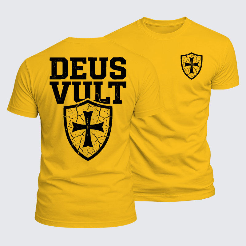 Luxe Mercerized Cotton Tee - Deus Vult