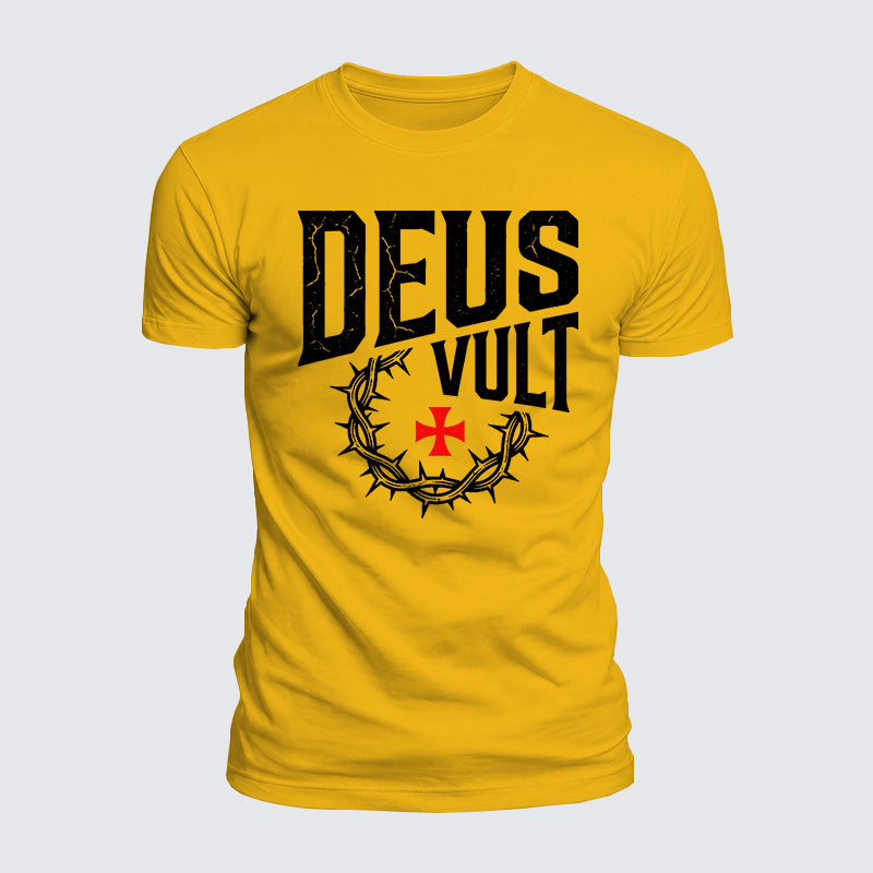 Luxe Mercerized Cotton Tee - Deus Vult