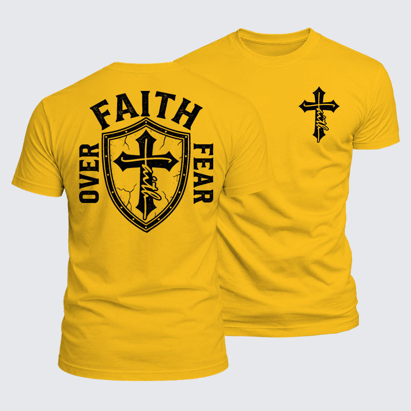 Luxe Mercerized Cotton Tee - Faith Over Fear