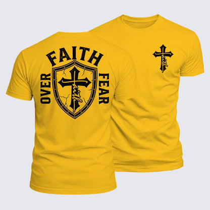 Luxe Mercerized Cotton Tee - Faith Over Fear