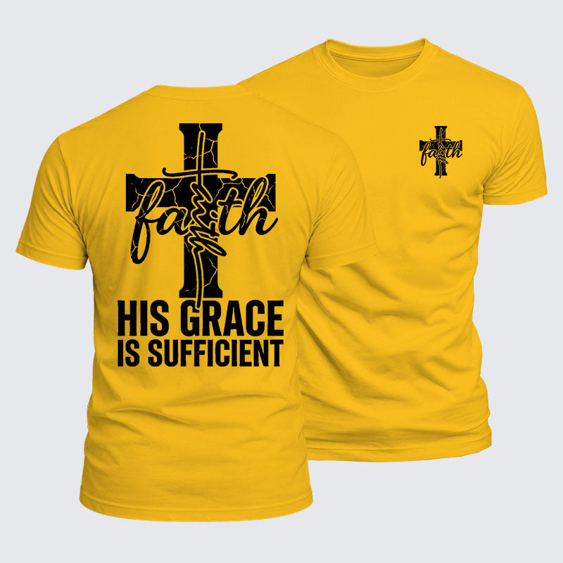 Luxe Mercerized Cotton Tee - His Grace Is Sufficient