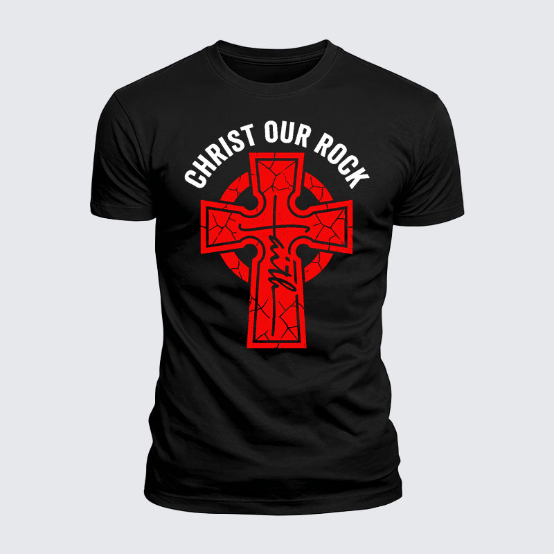 Luxe Mercerized Cotton Tee - Christ Our Rock