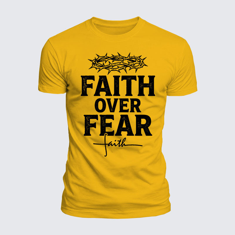 Luxe Mercerized Cotton Tee - Faith Over Fear