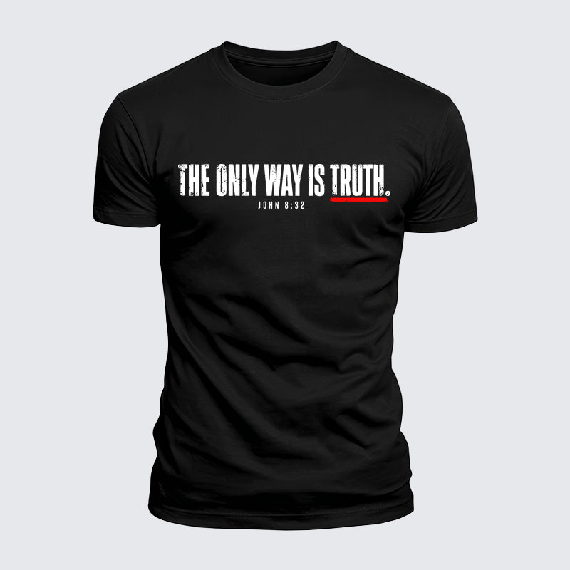 Luxe Mercerized Cotton Tee - The Only Way Is Truth John 8:32