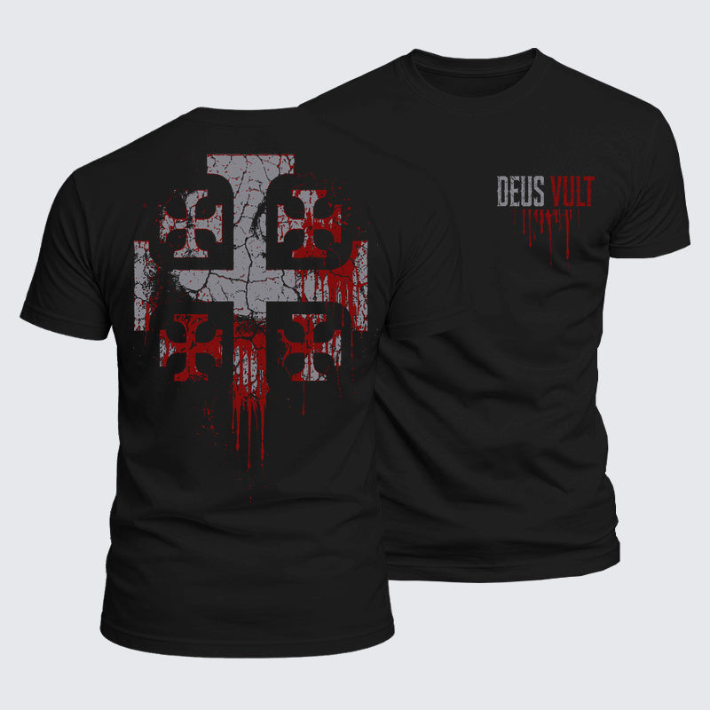 Luxe Mercerized Cotton Tee - Deus Vult