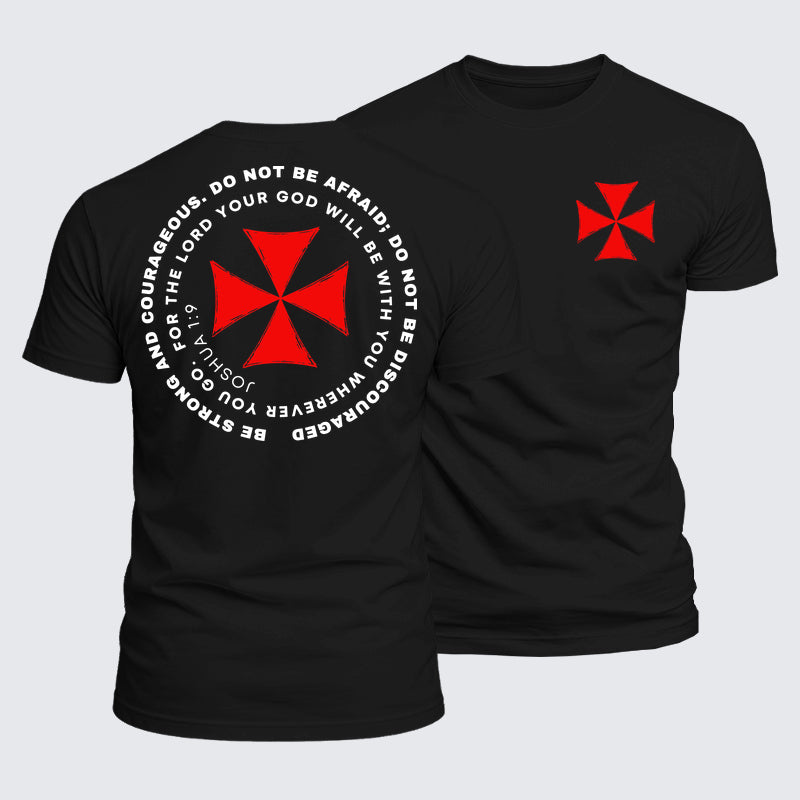 Luxe Mercerized Cotton Tee - Be Strong And Courageous
