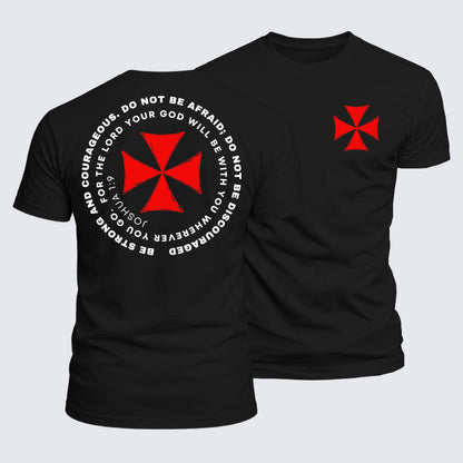 Luxe Mercerized Cotton Tee - Be Strong And Courageous