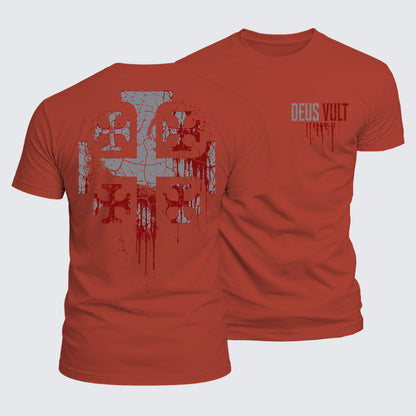 Luxe Mercerized Cotton Tee - Deus Vult