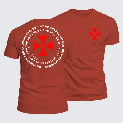 Luxe Mercerized Cotton Tee - Be Strong And Courageous
