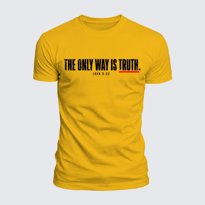 Luxe Mercerized Cotton Tee - The Only Way Is Truth John 8:32