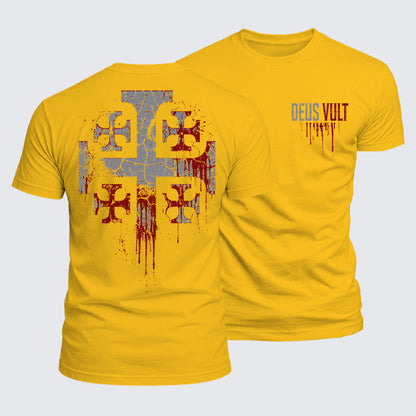 Luxe Mercerized Cotton Tee - Deus Vult