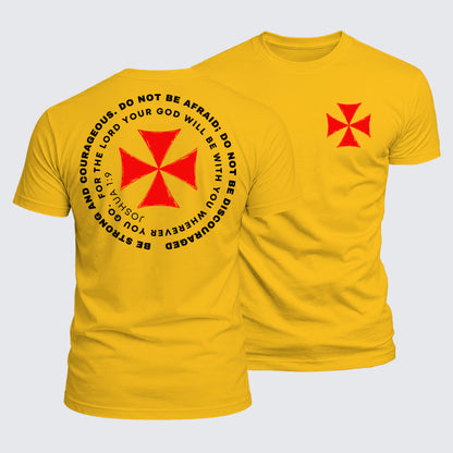 Luxe Mercerized Cotton Tee - Be Strong And Courageous