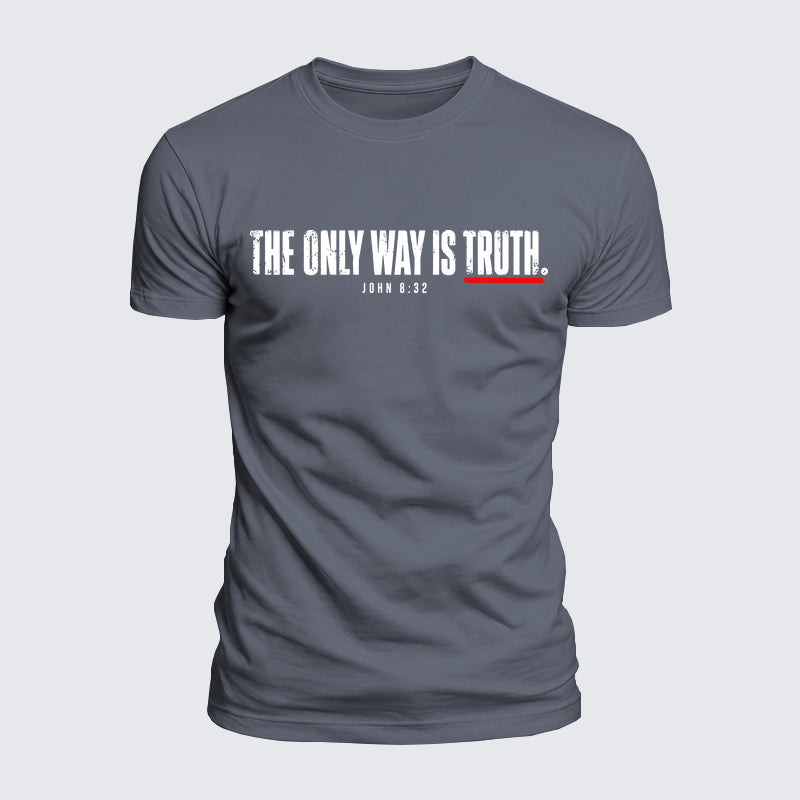 Luxe Mercerized Cotton Tee - The Only Way Is Truth John 8:32