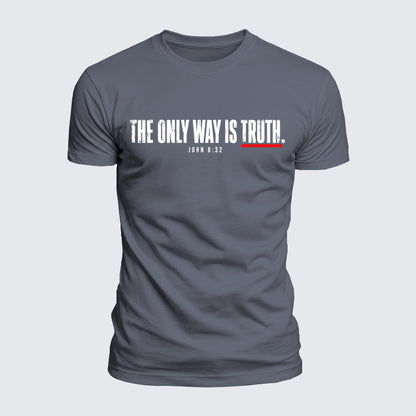 Luxe Mercerized Cotton Tee - The Only Way Is Truth John 8:32