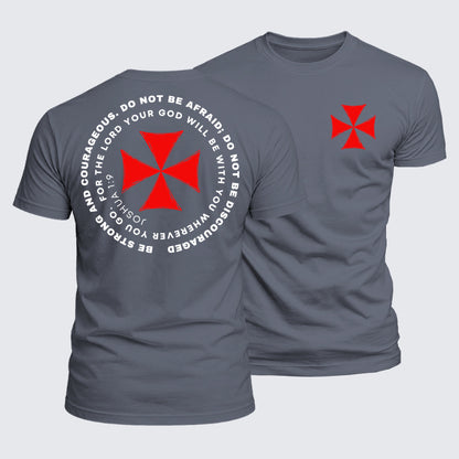Luxe Mercerized Cotton Tee - Be Strong And Courageous