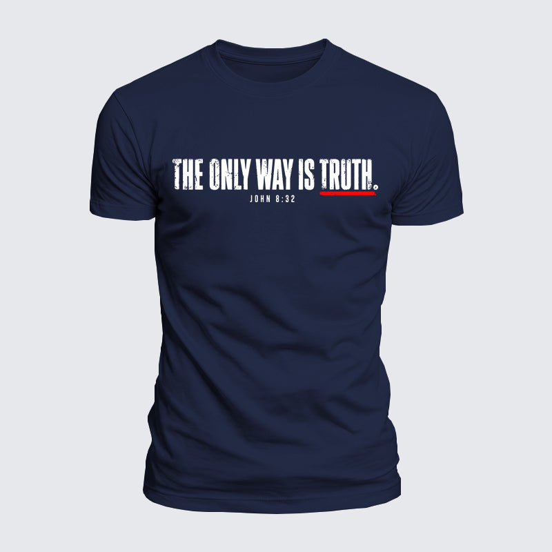 Luxe Mercerized Cotton Tee - The Only Way Is Truth John 8:32